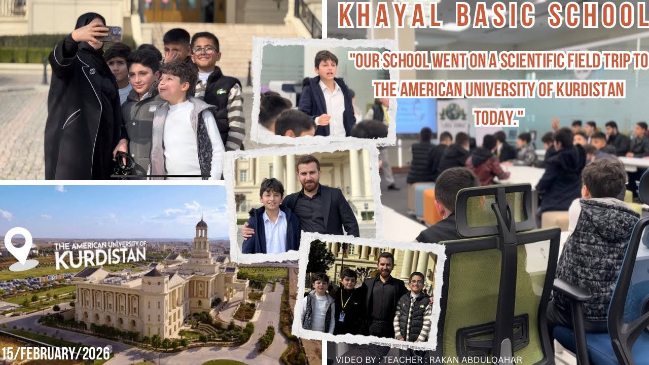  گەشتەکا زانستی ئەڤرو قوتابخانا مە بو زانکویا ئەمریکی یا کوردستانی (AUK) ئەنجامدا 