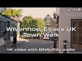 🇬🇧 Wivenhoe Essex UK⎮4K Ultra HD Binaural Audio | Barefoot Walk ☀️ 👣