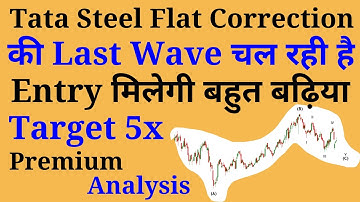 Tata Steel Correction: A Big Joke! Advanced Neo Wave Analysis ! Premium analysis by Prateek Bhalla !