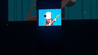 Back To The Future Reference On Family Guy featuring never gonna give you up sung by Brian.