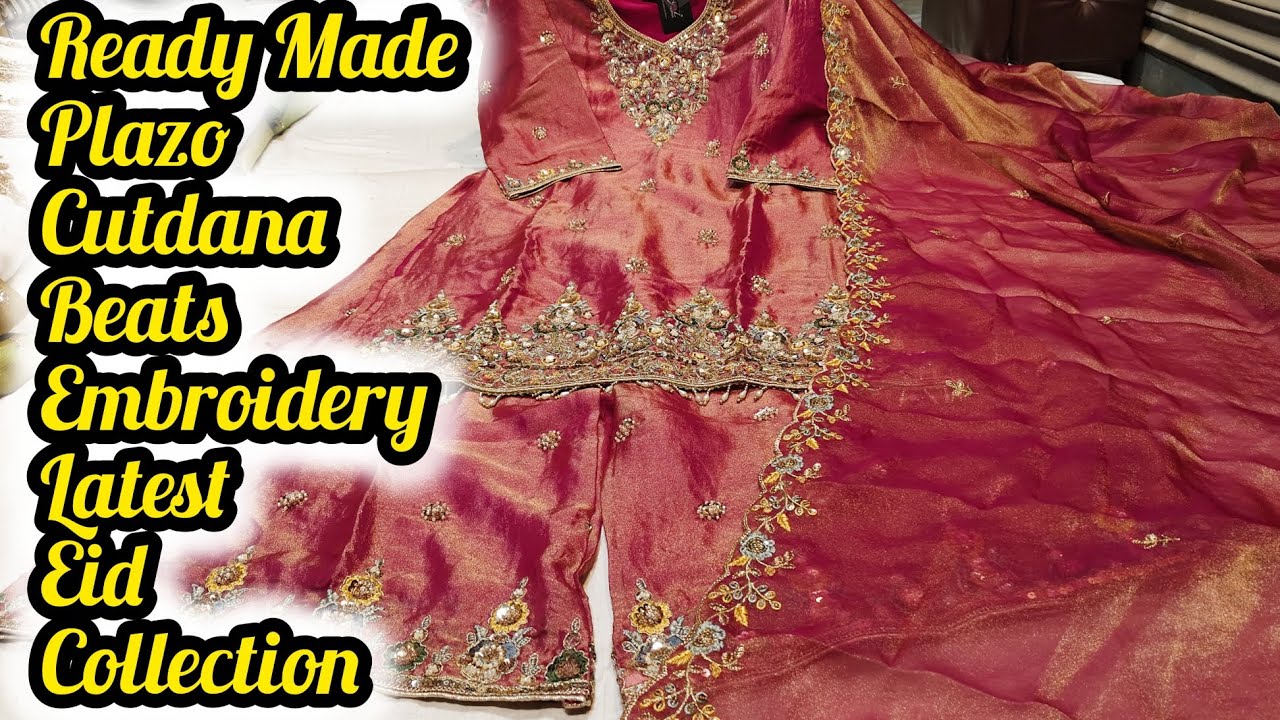Viral Eid Collection Beats Cutdana Embroidery Plazo❣️