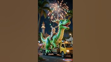 parade takbir keliling animasi  #takbiran #idulfitri #animation