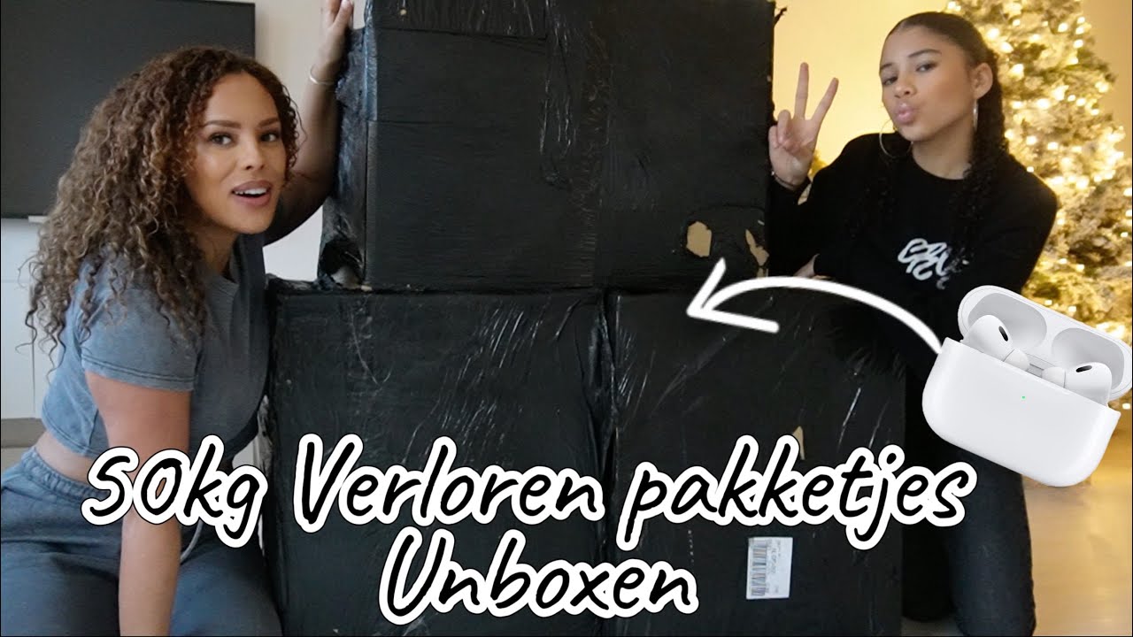 ❗️50KG VERLOREN PAKKETJES unboxen❗️ OMG er zaten Airpods in!!!!😱📦