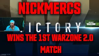 Nickmercs Wins The First Warzone 2.0 Match