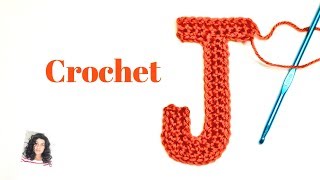 How to crochet LETTER J- applique screenshot 2