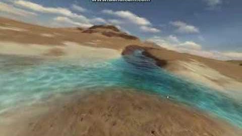 Shallow Water Simulation with Advected Textures