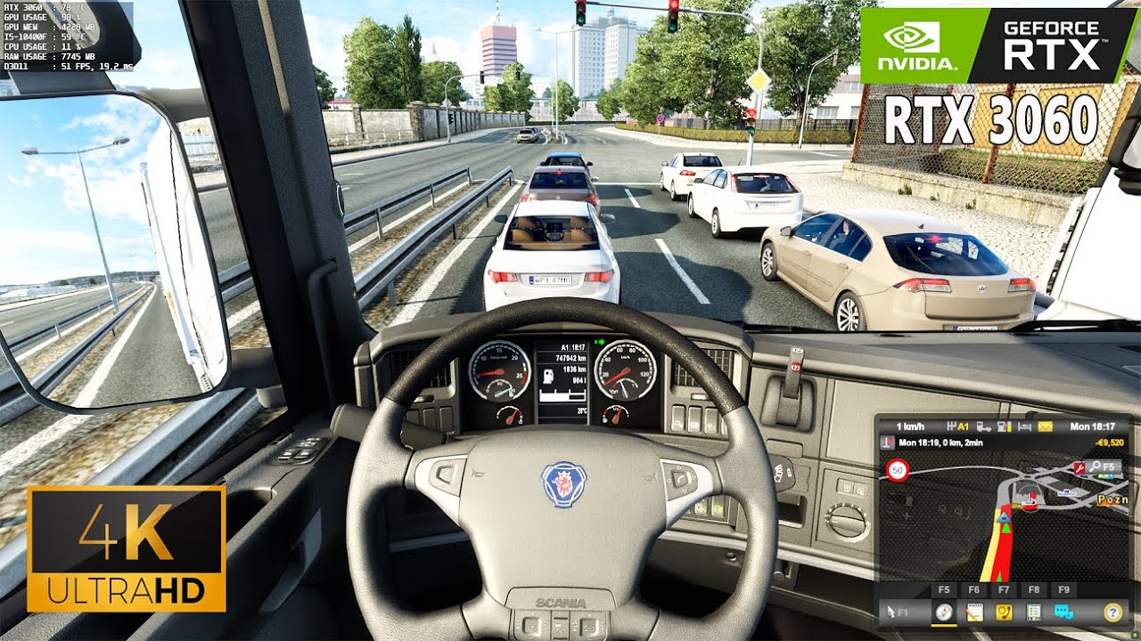 Euro Truck Simulator 2 RTX 3060 [4K UHD] PC Gameplay FPS