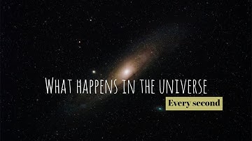 What happens in the universe every second | #education