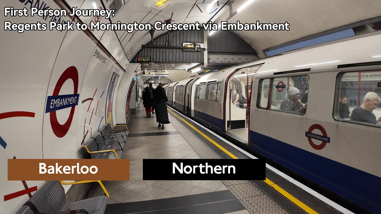First Person Journey: Regents Park to Mornington Crescent via Embankment