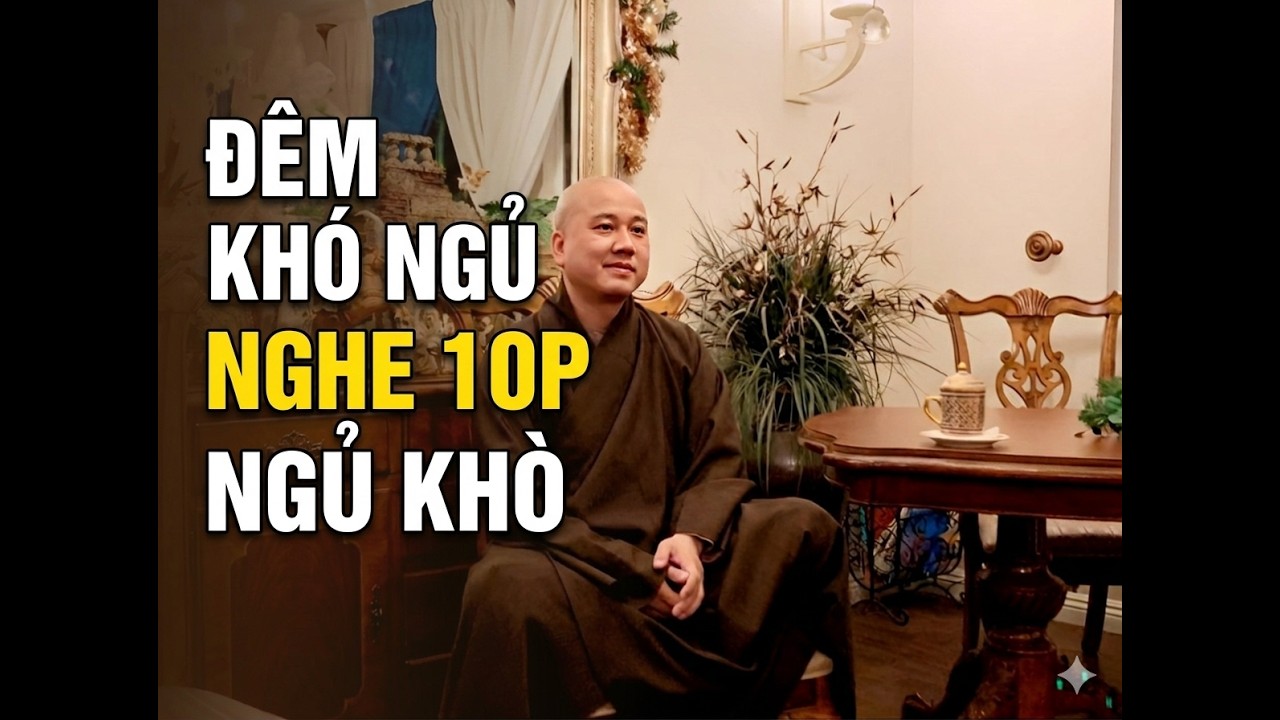 KHÓ NGỦ NGHE THẦY THÍCH PHÁP HÒA GIẢNG 10P NGỦ NGON LIỀN - MÀN HÌNH ĐEN NGHE KHI NGỦ