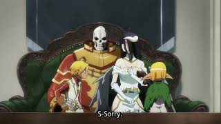 Aura, Mare, And Albedo Want To Sits On Ainz Lap - Overlord S4 Ep 1