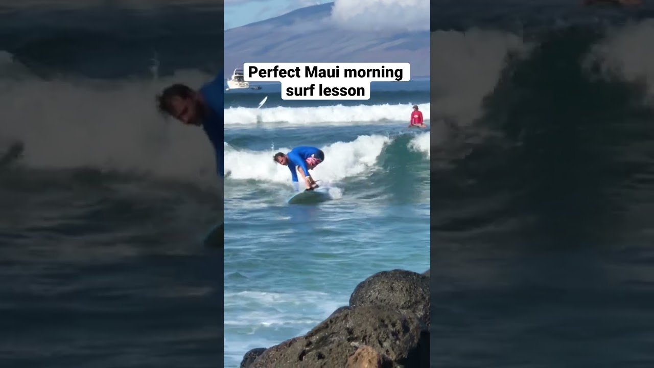 Private beginner surf lessons Maui Hawaii