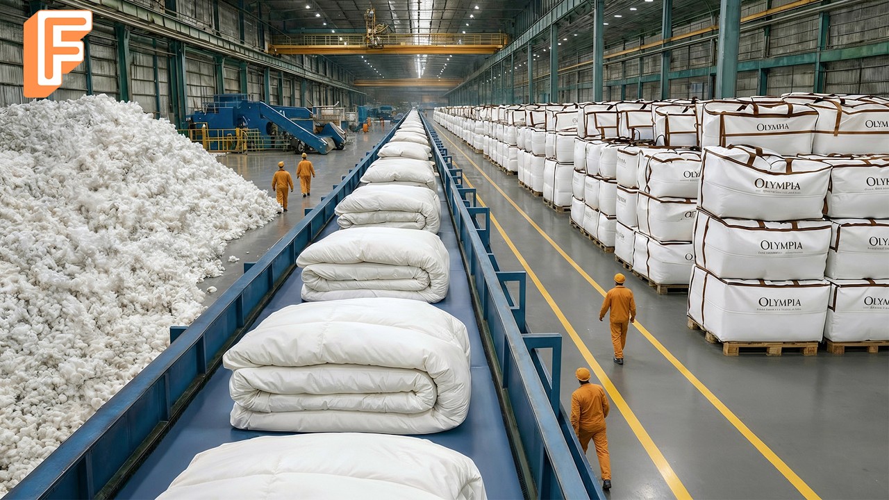 How Billions of Blankets Are Made Every Year — Inside Massive Blanket Factory Processing