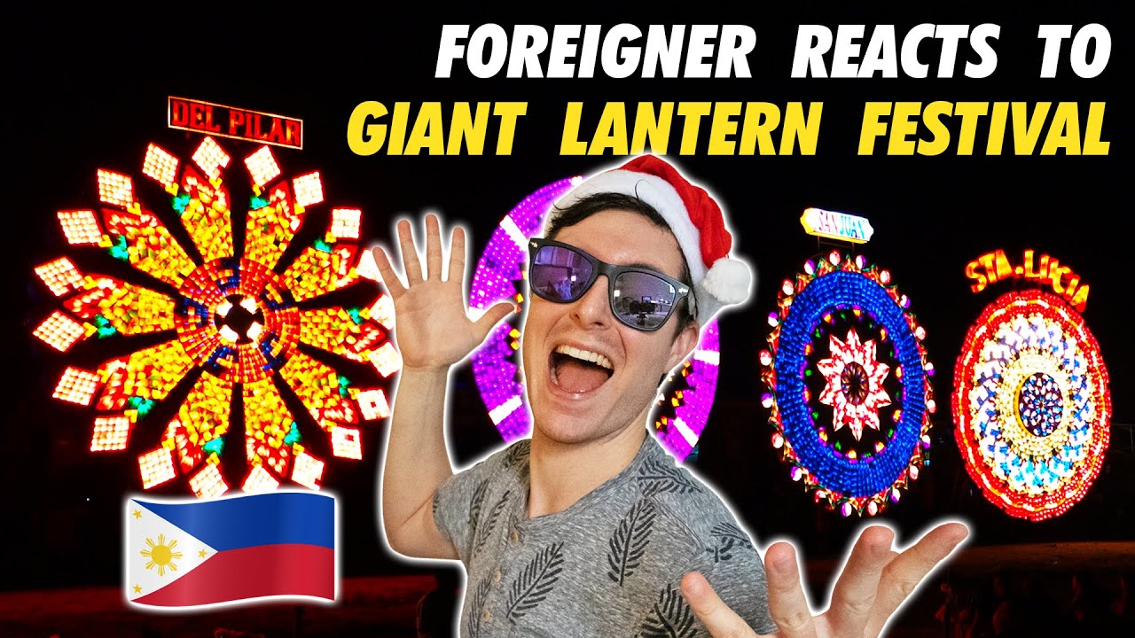 REACTING TO Filipino Giant Lantern Festival! Christmas in the Philippines!