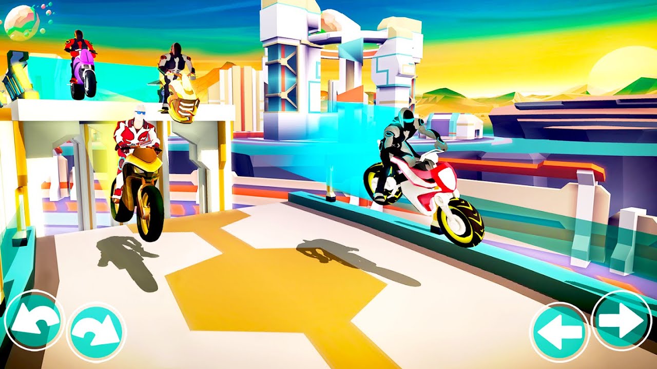 Gravity Rider Extreme Balance Space Bike Racing /iOS / Android Gameplay