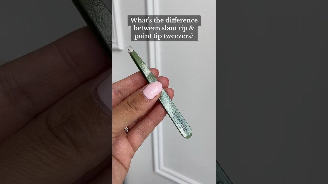 Slant tip tweezers are easier to use, point tip are more precise💚 