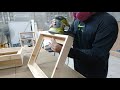 The Process of Making Floating Frames (Pinewood in Natural Finish)