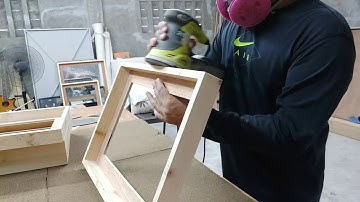The Process of Making Floating Frames (Pinewood in Natural Finish)