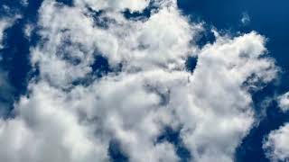 A Beautiful Deep Blue Sky and Clouds Timelapse Video