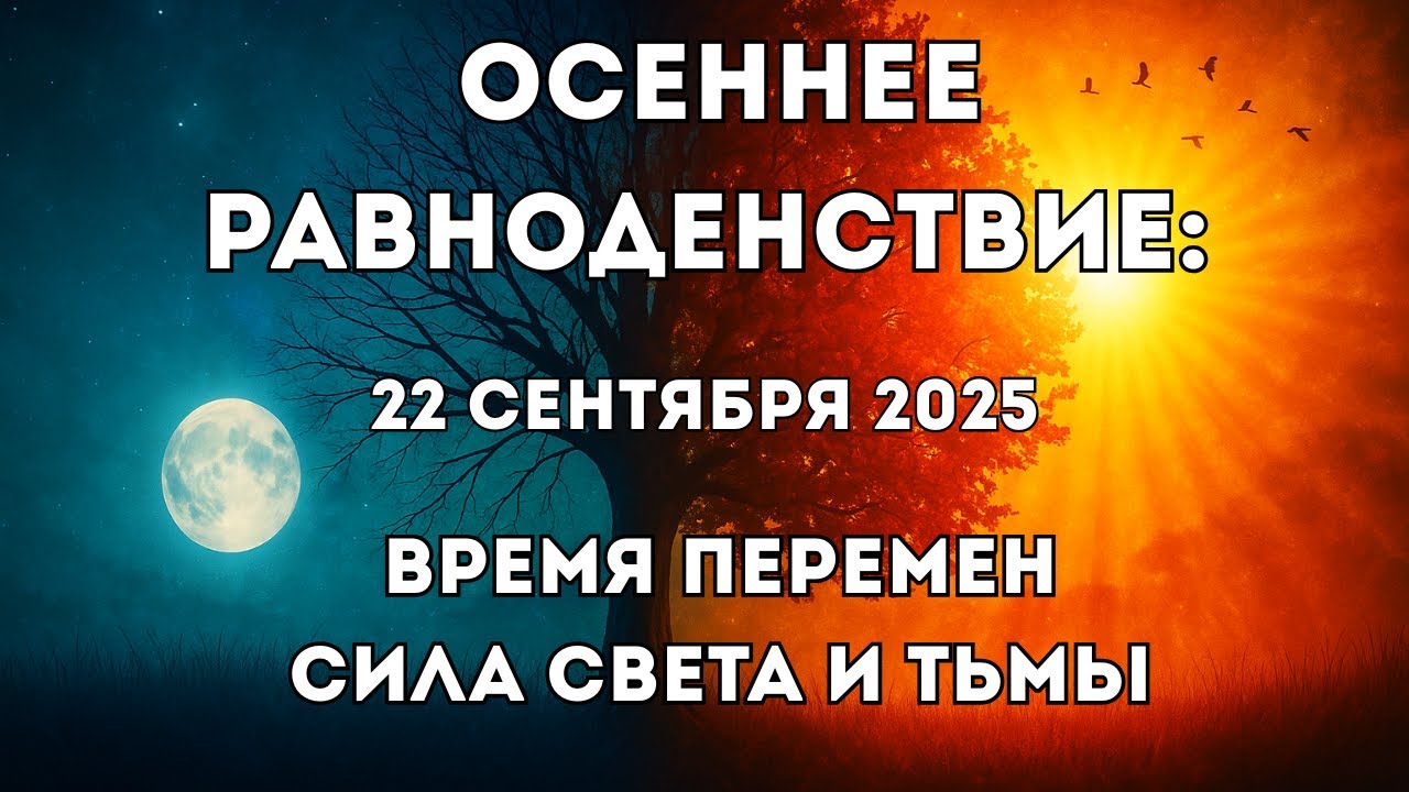 22 сентября осеннее равноденствие. День Силы. Когда день равен ночи. Приметы и традиции.
