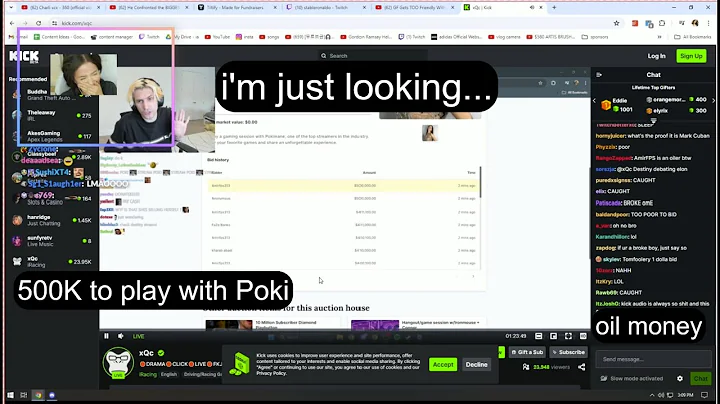 Pokimane checks Xqc's stream at the wrong time