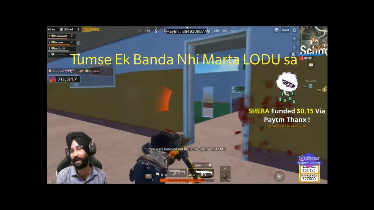 Funniest Reaction Of GtxPreet | 1 vs 3 Situation | Frenzy Vs GtxArmy | Must Watch- Hilarious