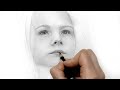 Sketching and Shading a Girl Portrait with Graphite Pencils