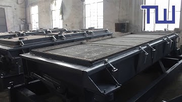 Quartz sand linear rectangular vibrating screen classifier