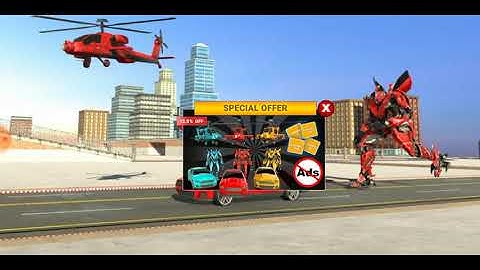 Police Helicopter Robot Car Transform Robot Games!PK GAMER