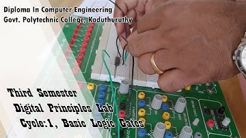 Dcp Lab Cycle 1 Basic Logic Gates ll Ajimon NG ll GPTC Kaduthuruthy