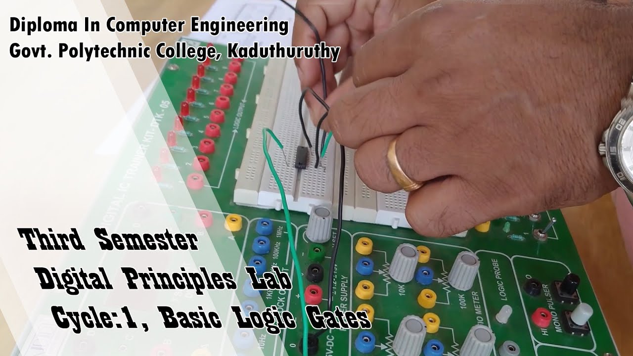 Dcp Lab Cycle 1 Basic Logic Gates ll Ajimon NG ll GPTC Kaduthuruthy ...
