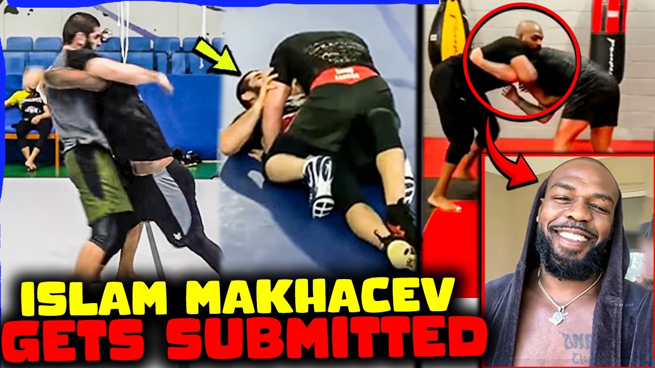Islam Makhachev Gets CHOKED OUT by Neck Crank, CRAZY Grappling with Jon Jones, Khabib GOES OFF!