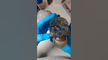 Leftover Epoxy - Skull Mold - Resin Dump