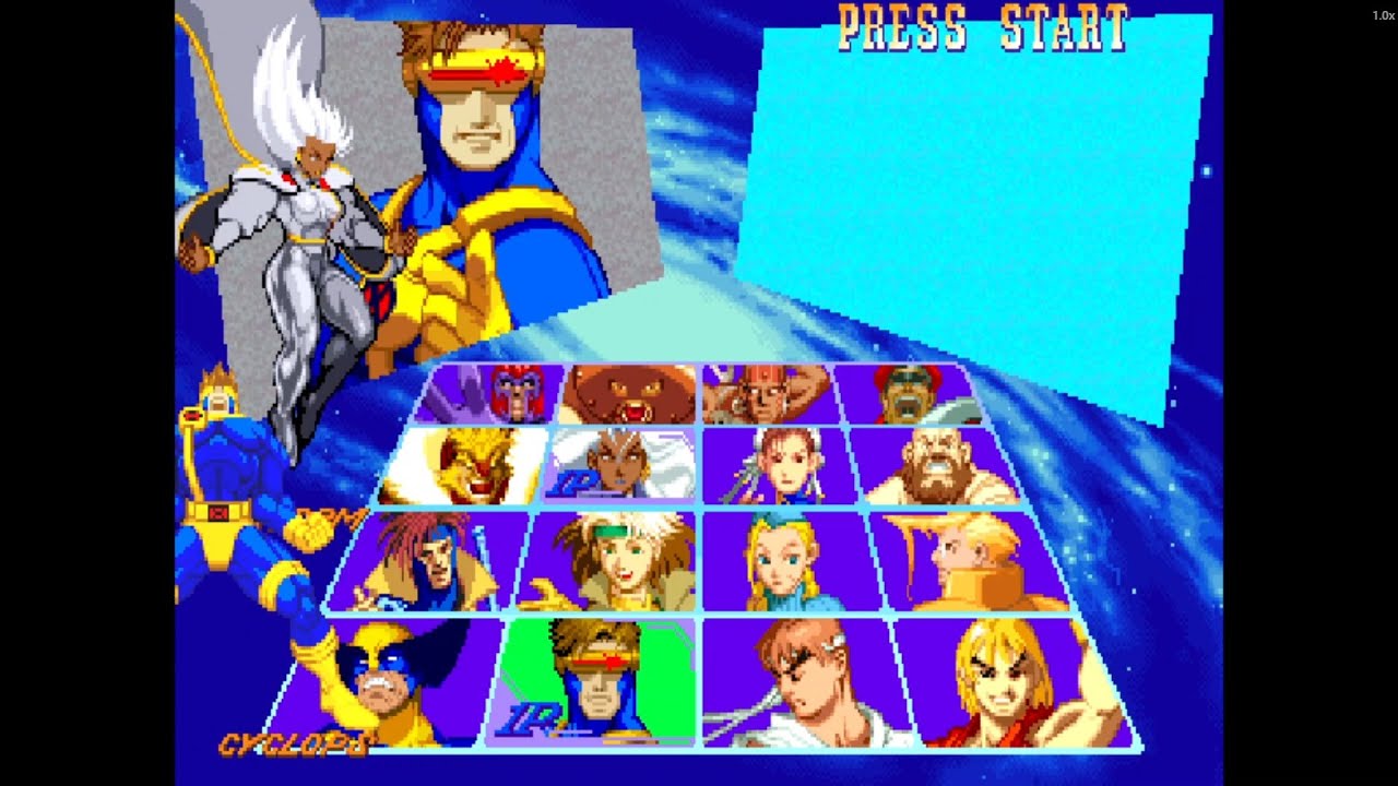 X-Men vs. Street Fighter – Cyclops & Storm Unleash Their Power! 🔥⚡