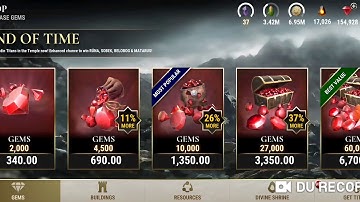 Dawn of titans - free gifts for late start of Kronos event