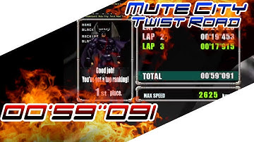 F-Zero GX - Mute City - Twist Road - Time Attack - Ruby Cup Tutorial
