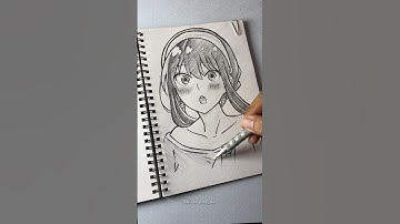 How to draw anime girl 😍 #howtodraw #art #drawing #tutorial #anime #shorts #sketch #demonslayer