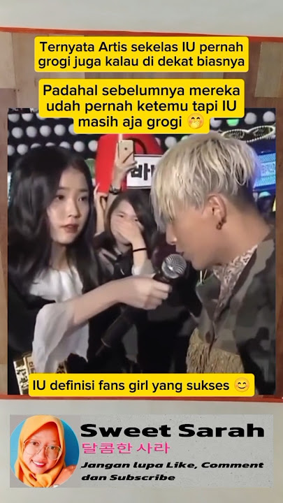 IU grogi di dekat Taeyang #bigbang #iu #kpop