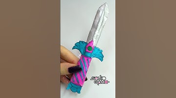 Diy squid game 3 paper knife 🗡️ #squidgame #diy #shorts