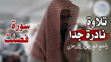 تلاوة نادرة جدا لاول مرة على اليوتيوب سورة فصلت كاملة / للشيخ شيخ أبو بكر الشاطري صلاة التراويح