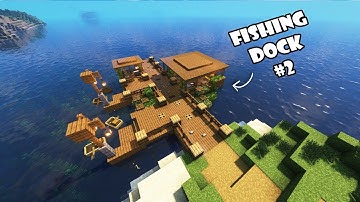 minecraft | how to build simple fishing dock (#2)