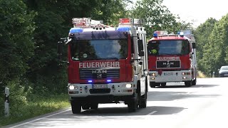 [FEU 7 - Brennt Reifenhandel] Großeinsatz in Melsdorf - Einsatzfahrten