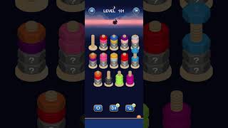 Nutsort game Basic Gameplay Level 101 #gaming #shortsfeed #shortsvideo #shortsviral