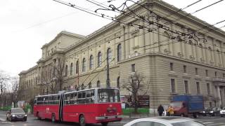 Budapest: Állatkerti út - Dózsa György út. Trolleybus BKV no. 258, route 72
