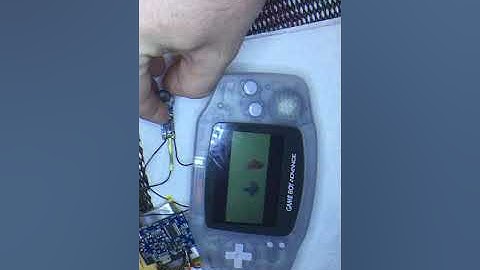 My terribly filmed first attempt at a variable clock mod on a gameboy advance