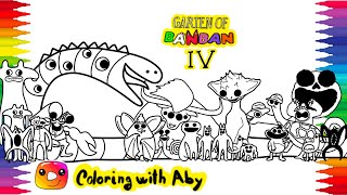 Garten of Banban 4 Coloring Pages from NEW THIRD Teaser Trailer / COLOR All  NEW MONSTERS / NCS MUSIC 