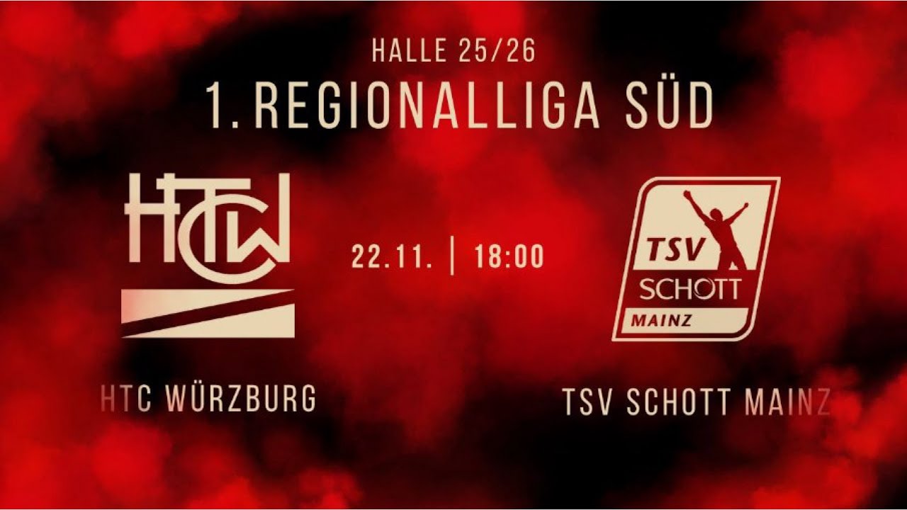 1. Regionalliga Süd Halle | HTC Würzburg vs TSV Schott Mainz