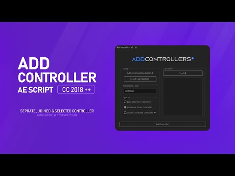 Add Expression Controllers AE Script