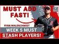 MUST STASH Prospects &amp; Injured Players Week 5 ! Fantasy Baseball 2026
