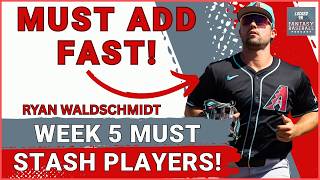 MUST STASH Prospects &amp; Injured Players Week 5 ! Fantasy Baseball 2026